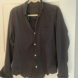 Frank & Eileen "Barry" button down -- Black Denim -- Medium